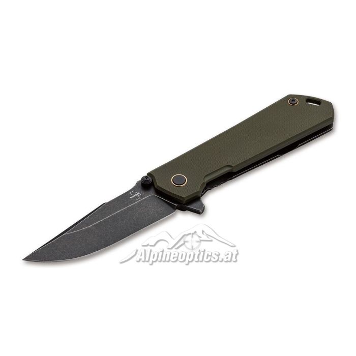 Navaja Böker Plus Kihon Assisted OD Green con apertura asistida