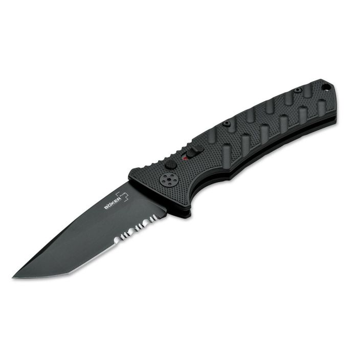 Böker Plus Strike Tanto All Black Automatikmesser