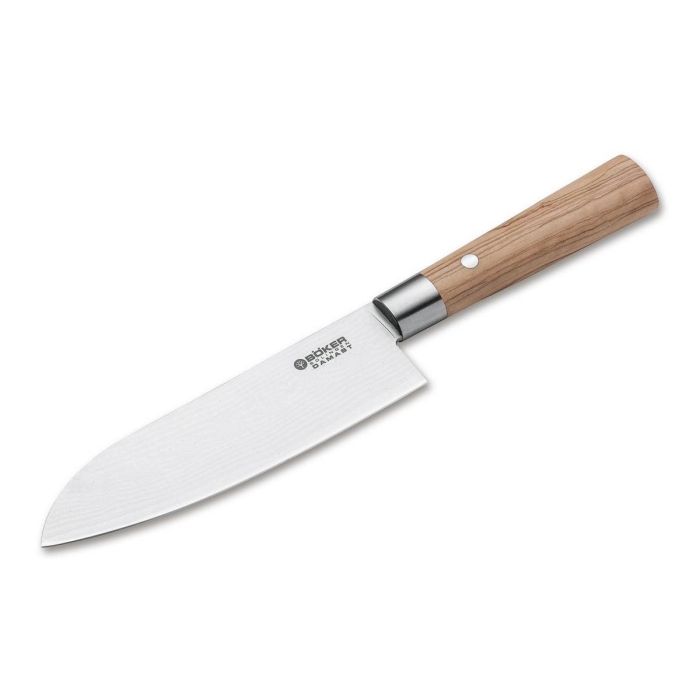 Böker Damast Olive Santoku kitchen knife