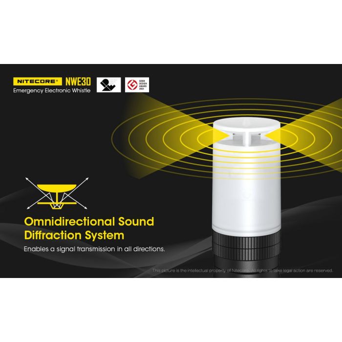 Nitecore Emergency Electronic Whistle and Beacon light