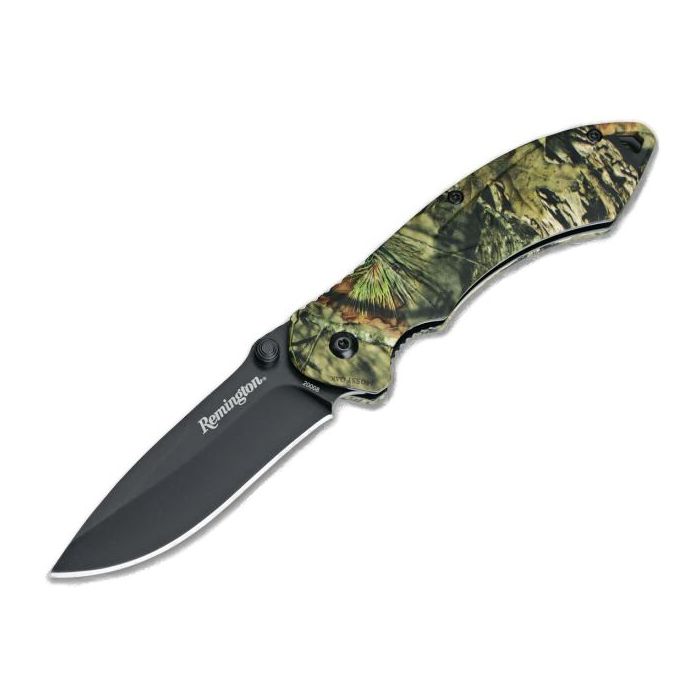Remington Navaja de bolsillo con ayuda de apertura Mossy Oak Blaze Camo
