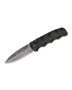 Böker Plus AKS-74 Kalashnikov Spearpoint Damast automatic knife, SKU 01KALS75DAM, EAN 4045011098734