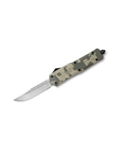 CobraTec Large FS-3 Army Digi Camo automatic knife OTF with drop point blade