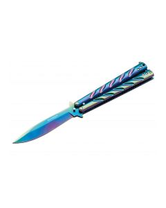 Böker Magnum Balisong Rainbow butterfly knife