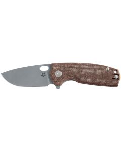 Fox Core Elmax Taschenmesser mit braunem Micarta-Griff