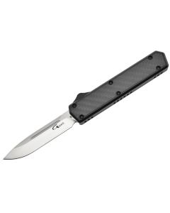 Golgoth G11C1 Carbon Automatikmesser OTF mit Droppoint Klinge