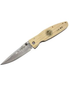 Mcusta MC-185D Sengoku Uesugi Kenshin Taschenmesser Damast / VG-10 und Elfenbein Micarta