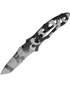 Remington Tactical Framelock Camo Tanto Taschenmesser mit Wellenschliff