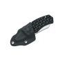 BlackFox Skal Black small pocket knife with Kydex sheath