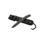 Hogue EX-F01 tactical knife with 7.0" black Cerakote blade and black G-Mascus G10 handles