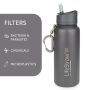 LifeStraw Go Stainless Steel Wasserflasche mit Filter grau