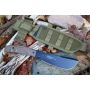FKMD Parang cuchillo bushcraft con un extenso kit de supervivencia