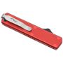 Golgoth G11BS3 navaja automática OTF roja con hoja de daga D2 con filo dentado