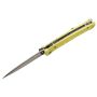Mcusta MC-0164D Tsuchi Taschenmesser Damastklinge mit zitronengelbem Aluminiumgriff