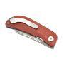 Mcusta MC-211D Petit kleines Taschenmesser aus Damast mit rote und schwarze Griffschalen