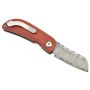 Mcusta MC-211D Petit kleines Taschenmesser aus Damast mit rote und schwarze Griffschalen