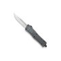 CobraTec Medium CTK-1 couteau automatique gris OTF avec lame drop point