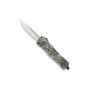 CobraTec Medium CTK-1 Woodland Camo droppoint Automatikmesser OTF