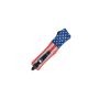 CobraTec Medium CTK-1 American Flag Drop Couteau automatique dentelé OTF