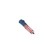 CobraTec Medium FS-3 American Flag OTF Automatikmesser mit Dolchklinge und beidseitigem Teilwellenschliff